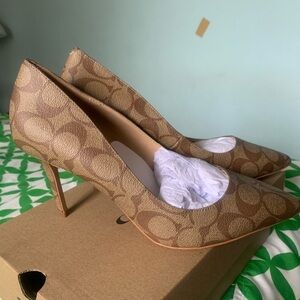 Coach Brown Signature Heels